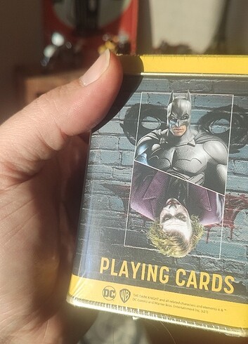 Batman joker oyun kartları teneke kutu - Görsel 6