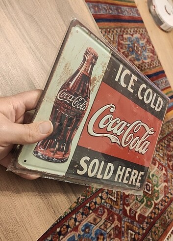 Beden çeşitli Renk Vintage teneke levha coca cola