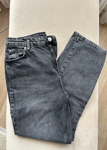 Gri Kadın Denim Pantolon - Normal Kesim