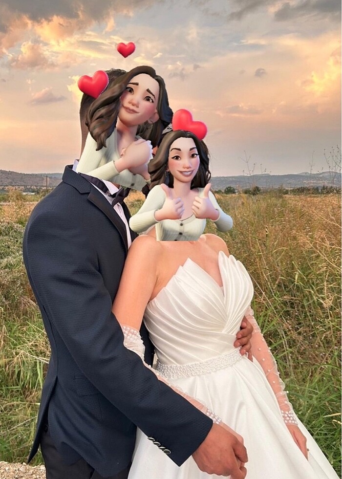 gelinlik , saten gelinlik - Görsel 3