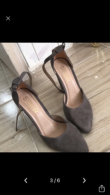 39 Beden Kalın topuk stiletto