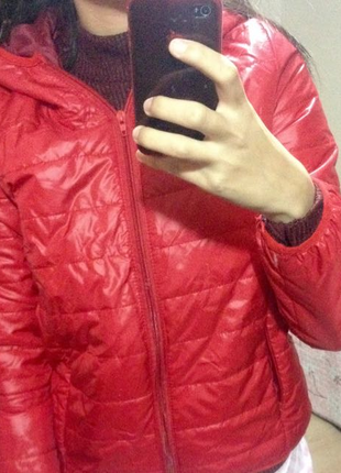 s Beden kırmızı Renk kırmızı ince mont
