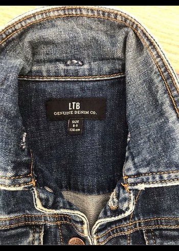 8 Yaş Beden gri Renk Gri Kolları Sweatshirt Kumaşlı Denim Ceket