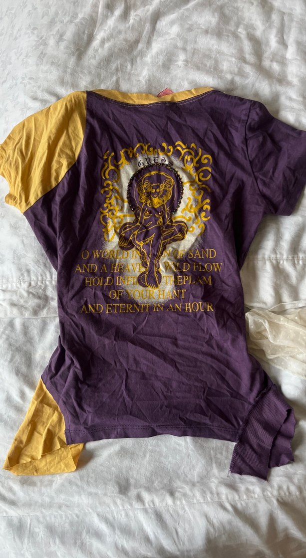 Coquette kısa kollu üste oturan tshirt - Görsel 2