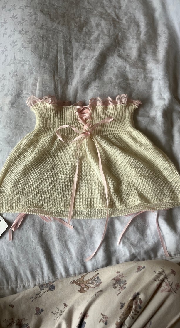 Nakış Detaylı Beyaz lolita Etek - Görsel 2