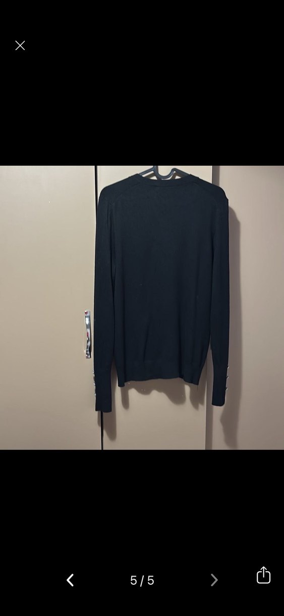 Düğmeli Siyah Kadın Süet Hırka - Görsel 4