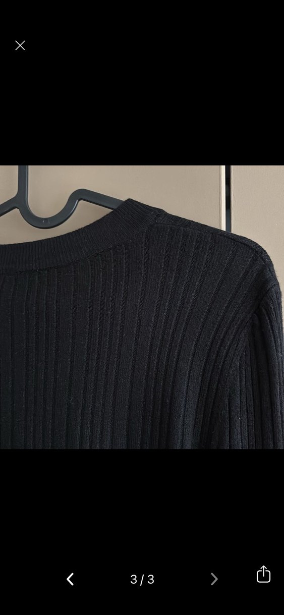 Siyah Kadın İnce Triko Uzun Kollu Kazak - Görsel 3