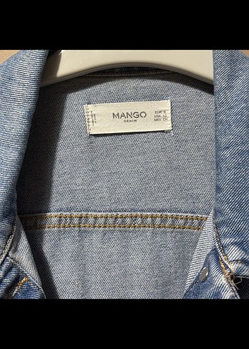 Düğmeli Mavi Kadın Denim Ceket - Görsel 2