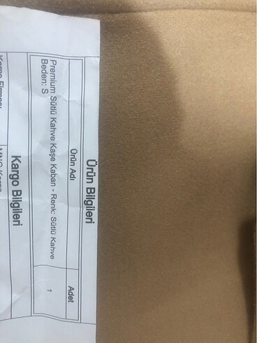 s Beden Kaşe kaban (Sütlü kahve)