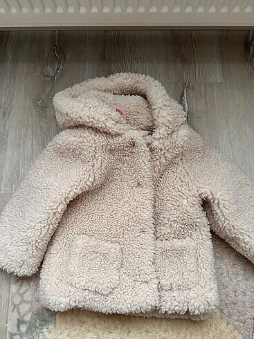 4 Yaş Beden ten rengi Renk Mango Peluş Mont