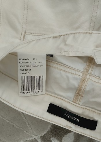 36 Beden krem Pantolon