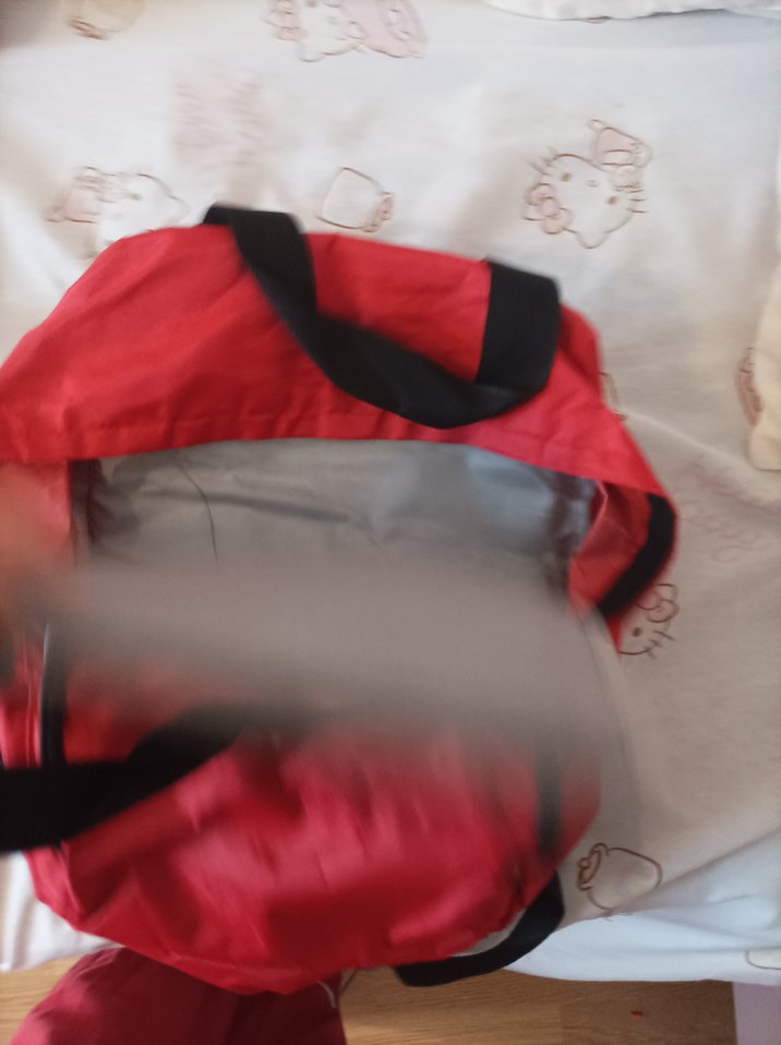 Kırmızı Fermuarlı Kadın Sırt Çantası - Görsel 3