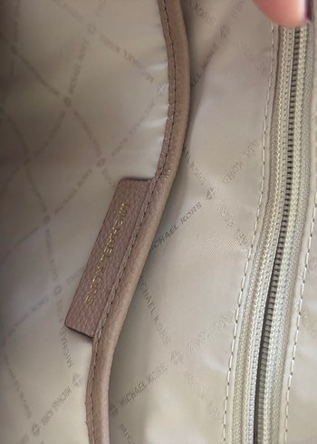 Michael Kors Michael Kors Bej Deri Kadın Sırt Çantası