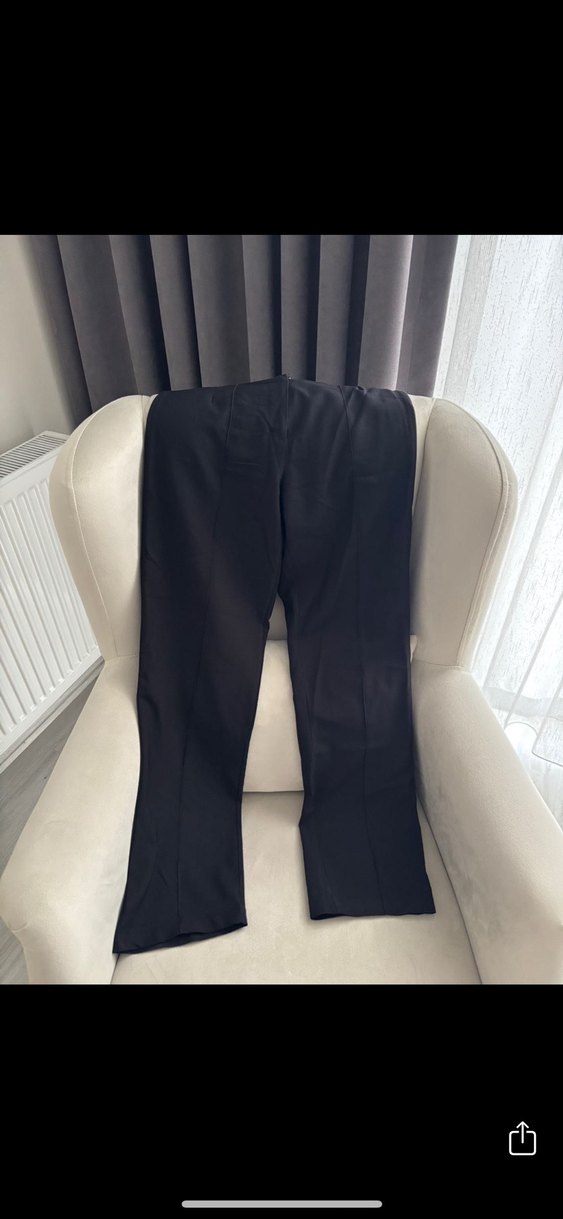 Nervür Dikişli Kadın Kumaş Pantolon - Görsel 2