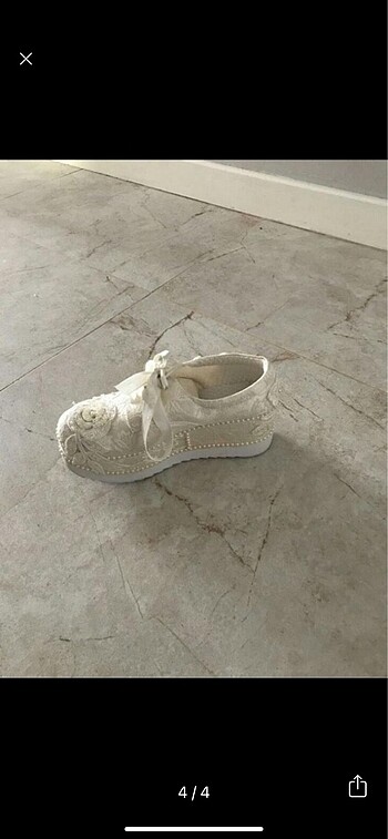36 Beden beyaz Renk Gelin ayakkabısı converse