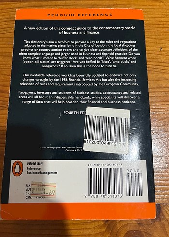 THE PENGUIN

BUSINESS DICTIONARY

MICHAEL GREENER - Görsel 2