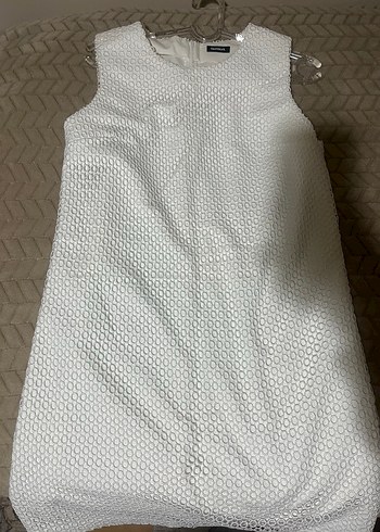 Network dantelli beyaz abiye elbise 40 beden - Görsel 10