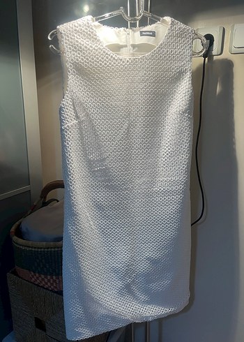 Network dantelli beyaz abiye elbise 40 beden - Görsel 2