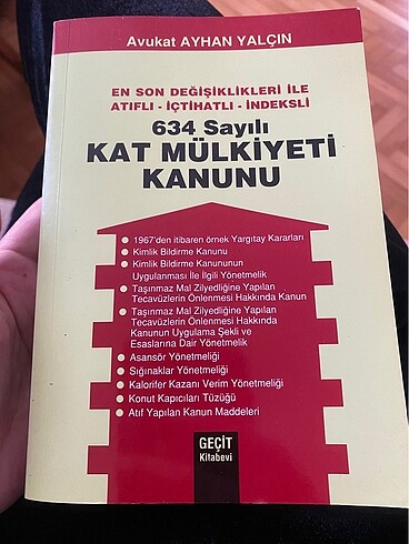 Ayhan YALÇIN 634 sayılı kat mülkiyeti kanunu