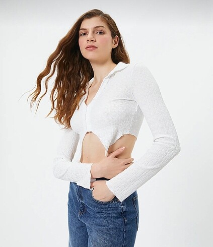 s Beden Crop Bluz