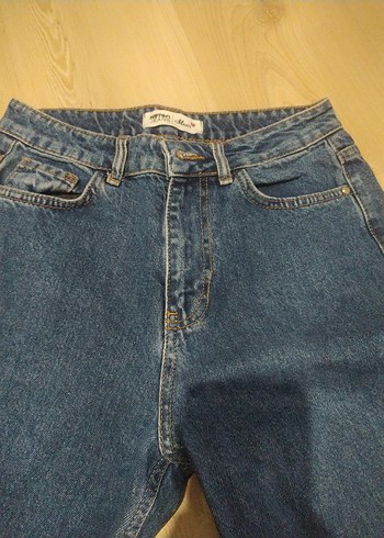 Koton Renkli Desenli Mom Jean Kadın Kot Pantolon