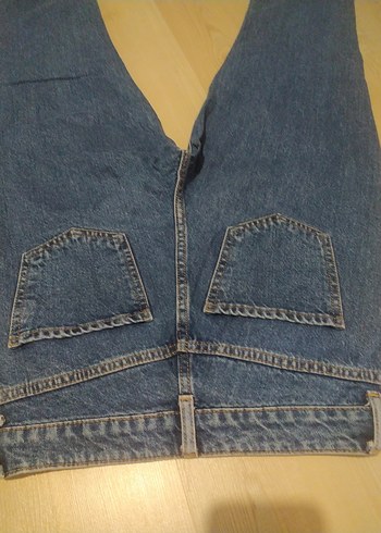 29 Beden kahverengi Renk Renkli Desenli Mom Jean Kadın Kot Pantolon