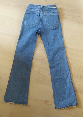 34 Beden mavi Renk Kadın Mavi Midi Kot Pantolon
