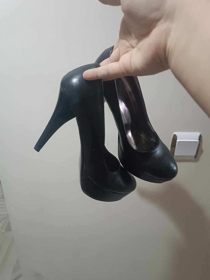 Siyah Tokalı Gotik Stiletto Topuklu Kadın Ayakkabı - Görsel 3