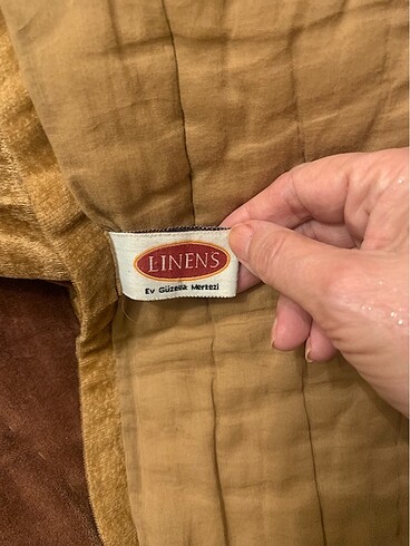  Beden kahverengi Renk Linens yatak örtüsü