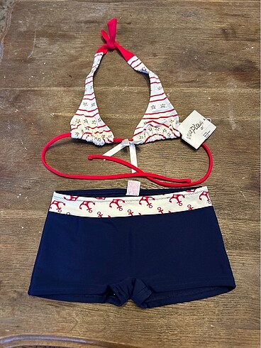 5-6 yaş şortlu bikini