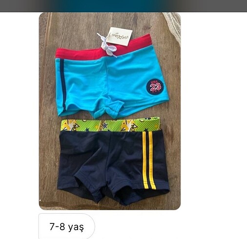 7 Yaş Beden 4 adet erkek mayo