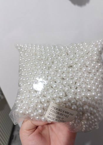8 mm Beyaz Tırnak Süsleme İncileri