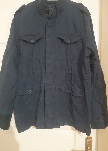 Defacto Düğmeli Erkek Denim Ceket, Normal Boy, Lacivert