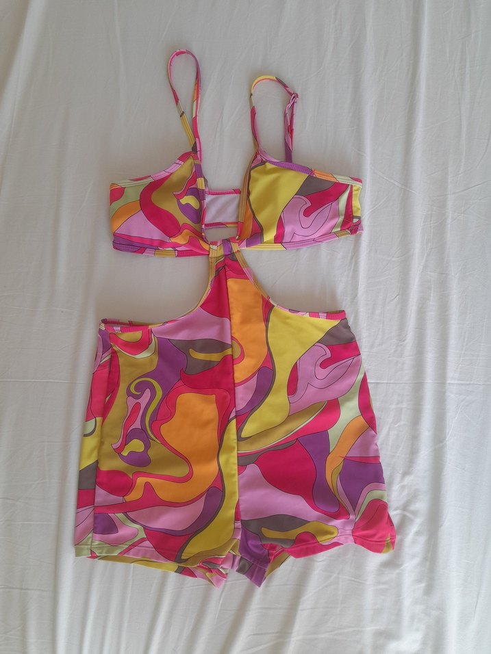 Renkli Bağcıklı Mini Tie-Dye Mayo - Görsel 2