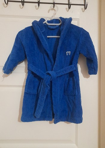 Mavi Erkek Çocuk Bornoz - Görsel 3