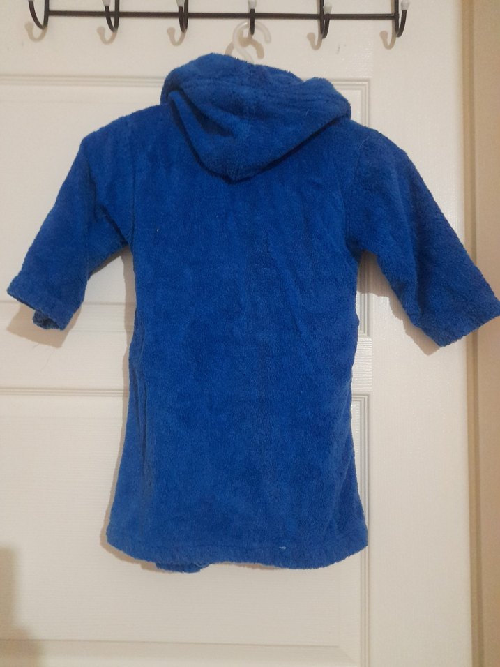 Mavi Erkek Çocuk Bornoz - Görsel 4