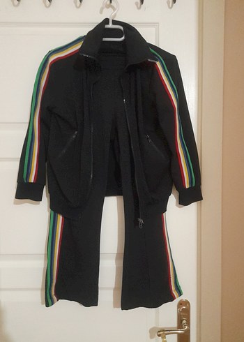 Monaliza Marka Siyah Fermuarlı Eşofman Takımı - Görsel 2