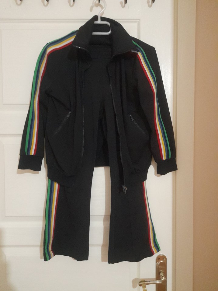 Monaliza Marka Siyah Fermuarlı Eşofman Takımı - Görsel 2