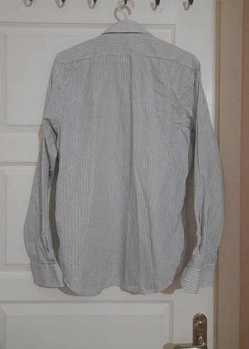 Gri Çizgili Erkek Ofis Gömleği - Görsel 6