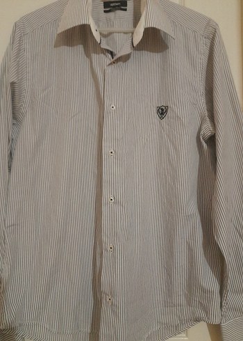 Gri Çizgili Erkek Ofis Gömleği - Görsel 2