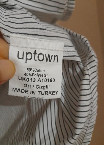 Gri Çizgili Erkek Ofis Gömleği - Görsel 5