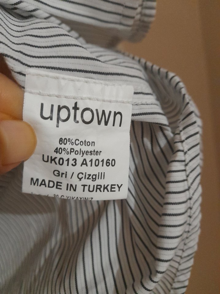 Gri Çizgili Erkek Ofis Gömleği - Görsel 5