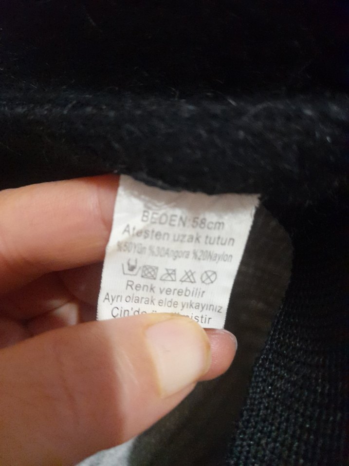 Gri Yün Kadın Bere Kürk Detaylı - Görsel 5