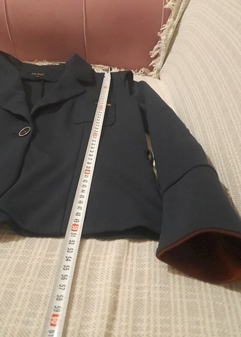 Lacivert Mini Kadın Blazer Ceket - Görsel 7