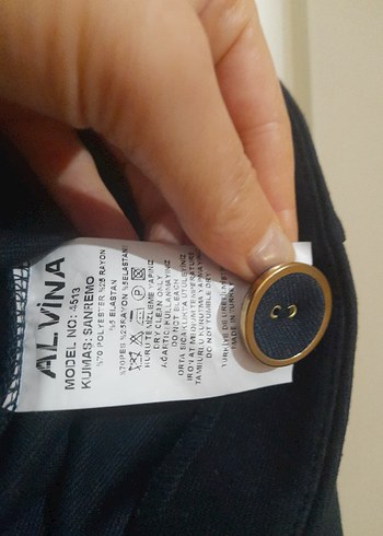 Lacivert Mini Kadın Blazer Ceket - Görsel 4