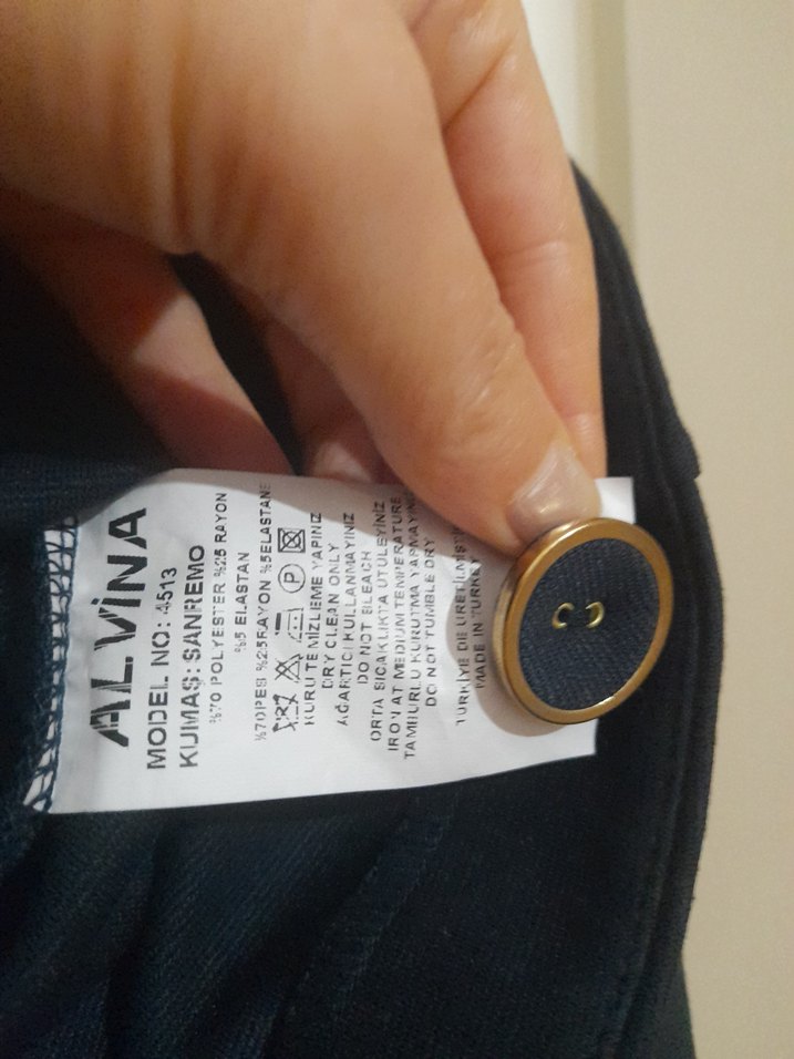 Lacivert Mini Kadın Blazer Ceket - Görsel 4