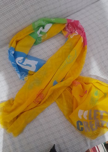 Renkli Batik Desenli Uzun Pareo - Görsel 5