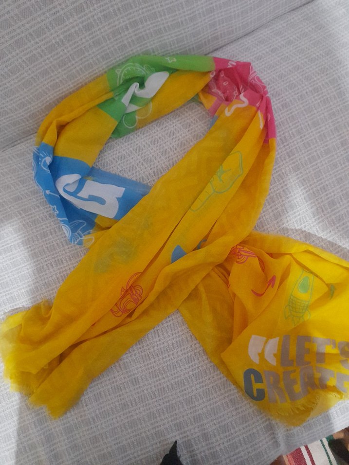 Renkli Batik Desenli Uzun Pareo - Görsel 5