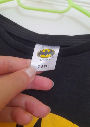 Siyah Batman Baskılı Erkek Çocuk Uzun Kollu Tişört - Görsel 4