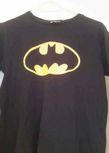 Siyah Batman Baskılı Erkek Çocuk Uzun Kollu Tişört - Görsel 3